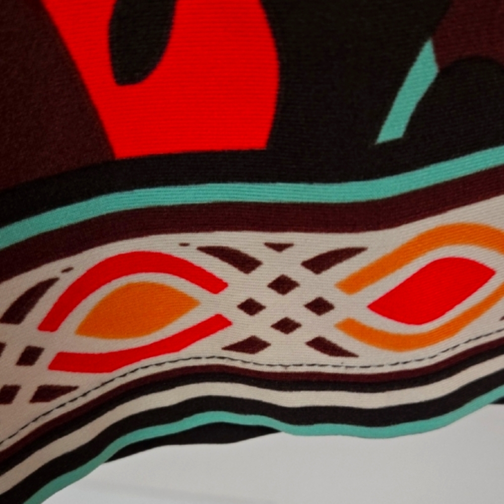 Colorful Abstract Print Dress - Picture 5 of 6